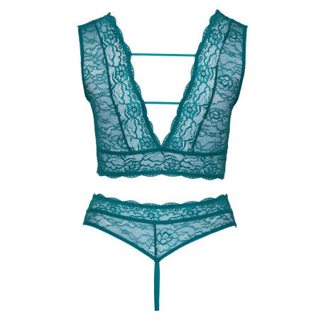 Completo intimo reggiseno mutande in pizzo Set